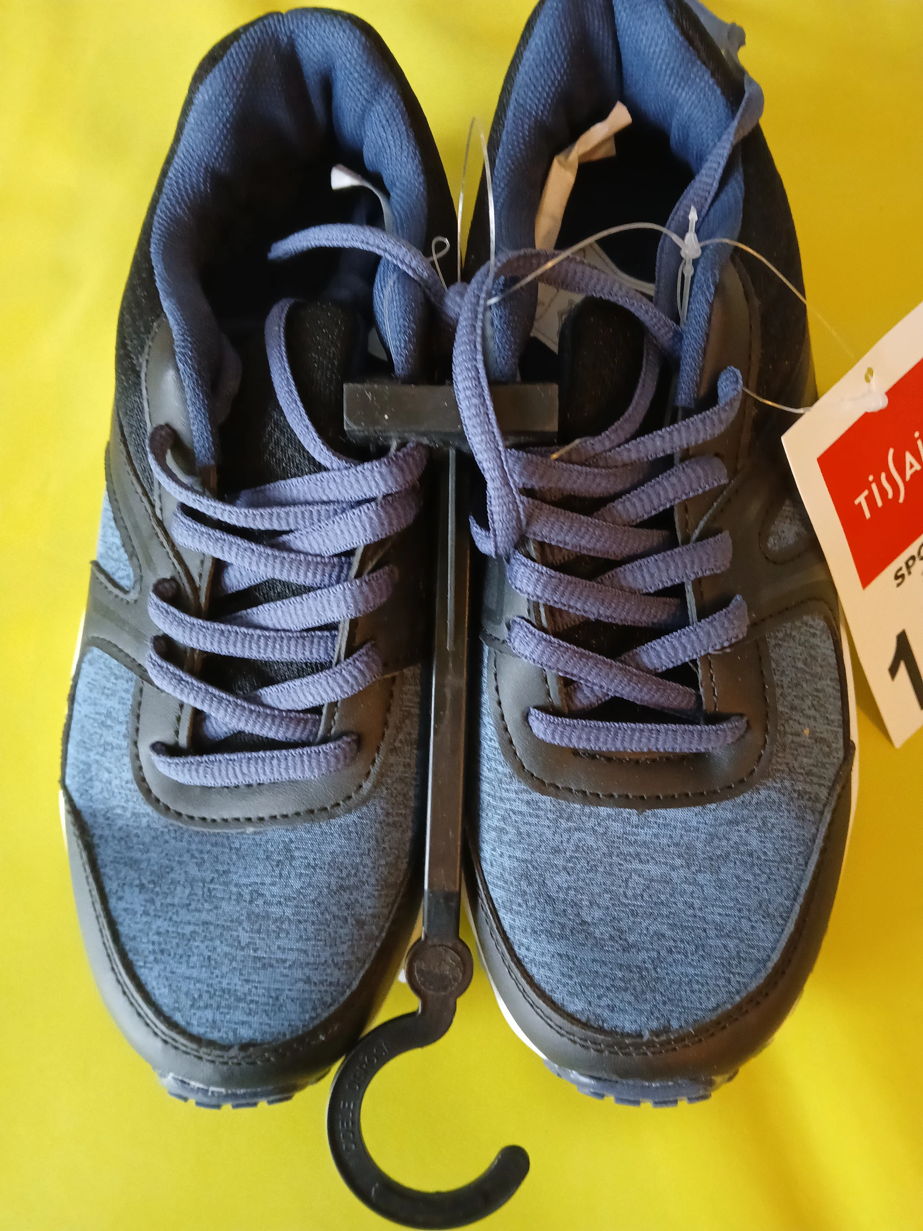 lace-up shoes girl or boy dark blue tissaia 35 – photo 2